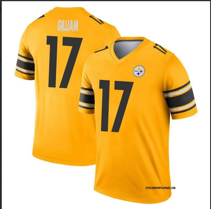 Men Pittsburgh Steelers #17 Joe Gilliam Nike yellow Vapor Limited 2024 NFL Jersey